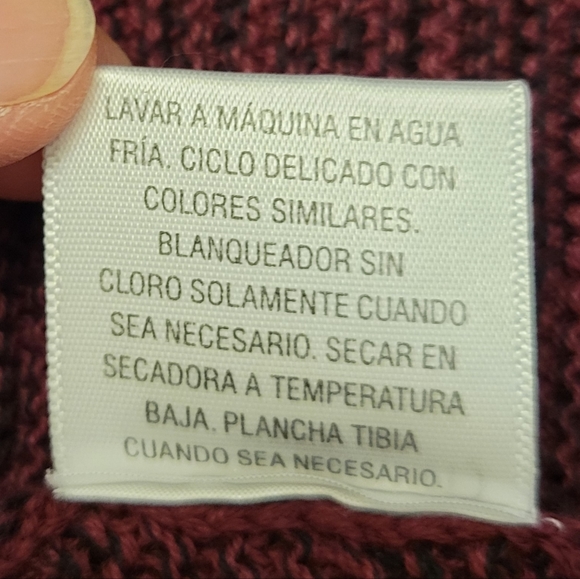 Knit Mini Burgundy Skirt Size PL - Picture 7 of 10